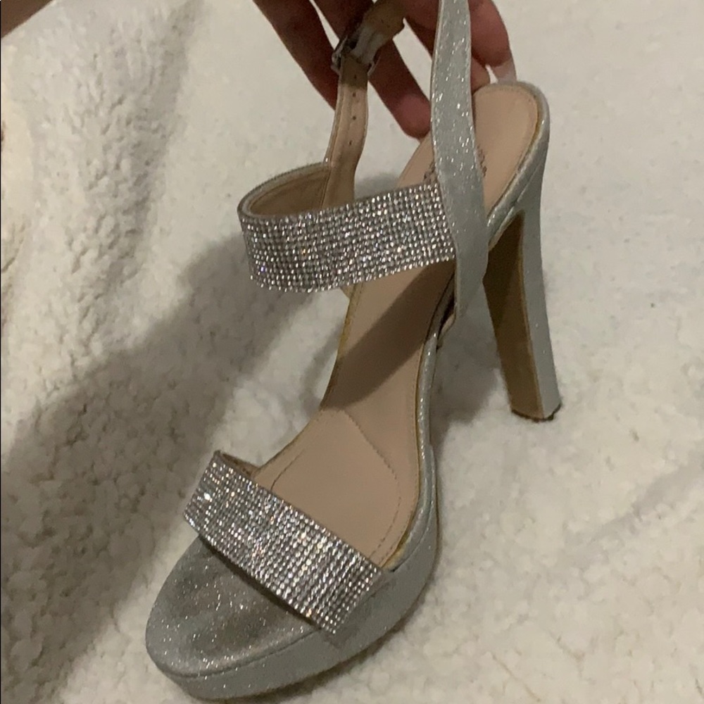 Diamond strappy heels